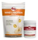 ( kit ) whey protein wpc 900g + creatina vitafor 300g - ( kit ) whey protein wpc 900g + creatina vitafor 300g -