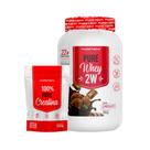 Kit Whey Pure 2W 900g + Creatina 100% Pura 500g PURETECH Kit Whey Pure 2W 900g + Creatina 100% Pura 500g PURETECH