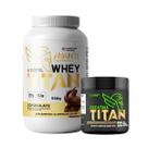 Kit Whey Titan Concentrado Importado 930g e Creatina Monohidratada em pó Titan 300g Avanti Supplements