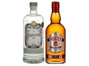 Kit Whisky Blended Escocês Chivas Regal 12 anos