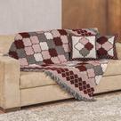 Kit Xale Decorativo Turin Jacquard Estampado 3 Peças - Marrocos Compose Kit Xale Decorativo Turin Jacquard Estampado 3 Peças - Marrocos Compose