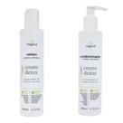 KIT Xampu + Condicionador Couro Detox WNF 200ml