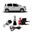 Kit Xenon Farol Alto E Baixo Bixenon 8000k - Fiat Uno