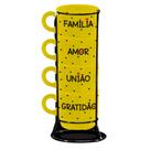 Kit Xicara Empilhada Com 4 Unidades Onix Uniao