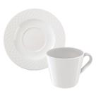 Kit Xícara Pires Chá Tramontina Ingrid Porcelana Decorada 185ml 12 Peças