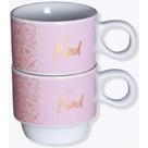 Kit Xícaras com Suporte Princesas Disney 2pçs 10024645 - Zonacriativa