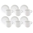 Kit Xícaras de Café Tramontina Paola em Porcelana 100 ml 12 Peças Kit Xícaras de Café Tramontina Paola em Porcelana 100 ml 12 Peças