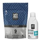 Kit Yamá Pó Descolorante Platinado 300g e Água Oxigenada 30vol 100ml