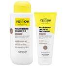 Kit Yellow Nutritive Alfaparf Shampoo 500ml e Leave-in 200ml Nutrição e Reparação Profunda Diária