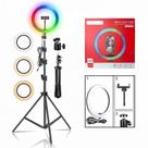 Kit Youtube Ring Light Luz Rgb Colorida 10 Polegadas + Tripé Kit Youtube Ring Light Luz Rgb Colorida 10 Polegadas + Tripé
