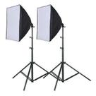 Kit Youtuber 2 Softbox 50 X 70 E27 Luz + 2 Tripes 2m