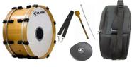 Kit Zabumba 20x18 Mad. Afin Dupla Luen Com Capa e Acessorios
