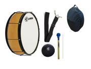 Kit Zabumba 20x18" Madeira Luen 29262 + Bag e Acessórios