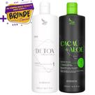 Kit Zap Shampoo Detox e Máscara Cacau E Aloe 500ml