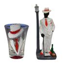 Kit Ze Pelintra Escultura em Resina 18 cm + Copo