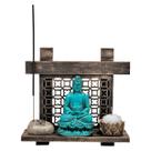 Kit Zen Buda Castiçal Incensário Pedra Esperança Japonesa Kit Zen Buda Castiçal Incensário Pedra Esperança Japonesa