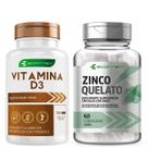 Kit Zinco Quelato 29,59mg + Vitamina D3 2.000UI Dose Máxima