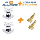 Kit02 Acabamento Cruzeta Cromado 1/2' Ou 3/4 P/ Reg Fabrimar Kit02 Acabamento Cruzeta Cromado 1/2' Ou 3/4 P/ Reg Fabrimar