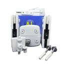 Kit08 AL Porta Dupla Pivotante Vidro Blindex - Branco