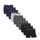 Kit10 Cueca Masculina Boxer Polo Wear Microfibra Confortável