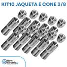 Kit10 jaqueta e cone 3/8