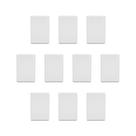 Kit10 Placa Espelho 4X2 Cega Cego Suporte Branco StellaSteck
