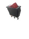 kit2 Chave interruptor KCD3 retangular luz vermelho on off