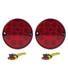 KIT2 Lanterna Traseira Ônibus Caminhão 96mm 10 Led VM +Conec KIT2 Lanterna Traseira Ônibus Caminhão 96mm 10 Led VM +Conec