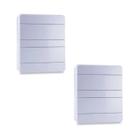 Kit2 quadro distr. 24 disjuntores sem barramento sobrepor - forceline