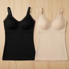 KIT2 Regata De Amamentação Maternidade Bojo Removível Liso