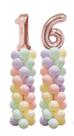 kit2 Suporte Coluna Balão Base Bexiga 1,5m Armação Decoração