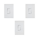 Kit3 Conjunto Montado 1 Interruptor Liz Tramontina 57170/201 Kit3 Conjunto Montado 1 Interruptor Liz Tramontina 57170/201