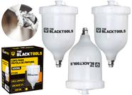 Kit3 Copo Para Pistola De Pintura 600ml The Black Tools