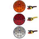 KIT3 Lanterna Traseira Ônibus Caminhão 96mm 10 Led +Conector KIT3 Lanterna Traseira Ônibus Caminhão 96mm 10 Led +Conector