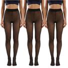 Kit3 Meia-Calça Térmica Peluciada Para Inverno Feminina Forrada Alta Elasticidade