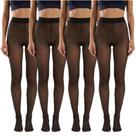 Kit4 Meia-Calça Térmica Peluciada Para Inverno Feminina Forrada Alta Elasticidade