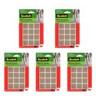 Kit5 Feltro Adesivo Cadeira Sofá Quadrado Scotch 3M 25Mm 12U Marrom Kit5 Feltro Adesivo Cadeira Sofá Quadrado Scotch 3M 25Mm 12U Marrom