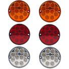 KIT6 Lanterna Traseira Ônibus Caminhão 96mm 10 Led