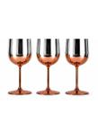 KitC/ 3 Taça Gin Metalizada Rose Gold 600ml Elegante Drinks KitC/ 3 Taça Gin Metalizada Rose Gold 600ml Elegante Drinks