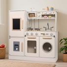 Kitchen Playset Pithfor Wooden para crianças com acessórios