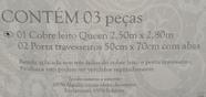 Kitcobreleito queen cristal c/renda renascenca rosa petala 3 pc buettner