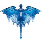 Kite Crogift Dragon Blue para adultos e crianças de 4 a 12 anos