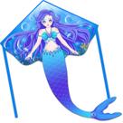 Kite Honbo Mermaid Large para crianças e adultos azul
