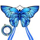 Kite Kaiciuss Beach Butterfly para crianças e adultos com conjunto de rodas