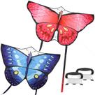 Kite Toyosport Butterfly para crianças e adultos com cordas e alças