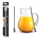 KitJogo 5 Colher Longa Para Suco 30cm Inox Mexer Drink Coquetel KitJogo 5 Colher Longa Para Suco 30cm Inox Mexer Drink Coquetel
