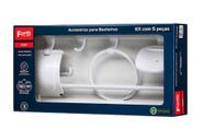 KitparaBanheirocom5PeçasBrancoAtticFortti-Lorenzetti-Tecnolar