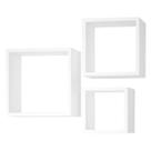 Kits De 3 Nicho Decorativo Quarto, Sala, Branco Resistente