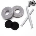 Kits de Almofadas para Fones e Arco Coloridos Voarmaks Rainbow Compatíveis com Sennheiser HD25 HD250BT HD25-ll HD25S Il HMD25 (Conjuntos Cinza Veludo)