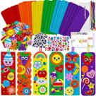 Kits de artesanato Winlyn DIY Foam Bookmarks com adesivos para crianças